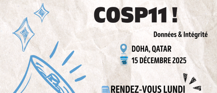 Évènement inédit au CoSP11